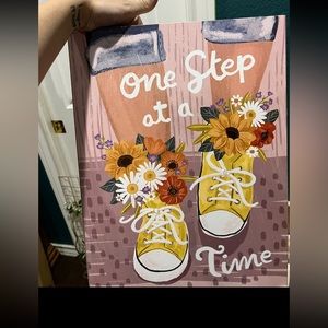 “One Step At A Time” wall decor